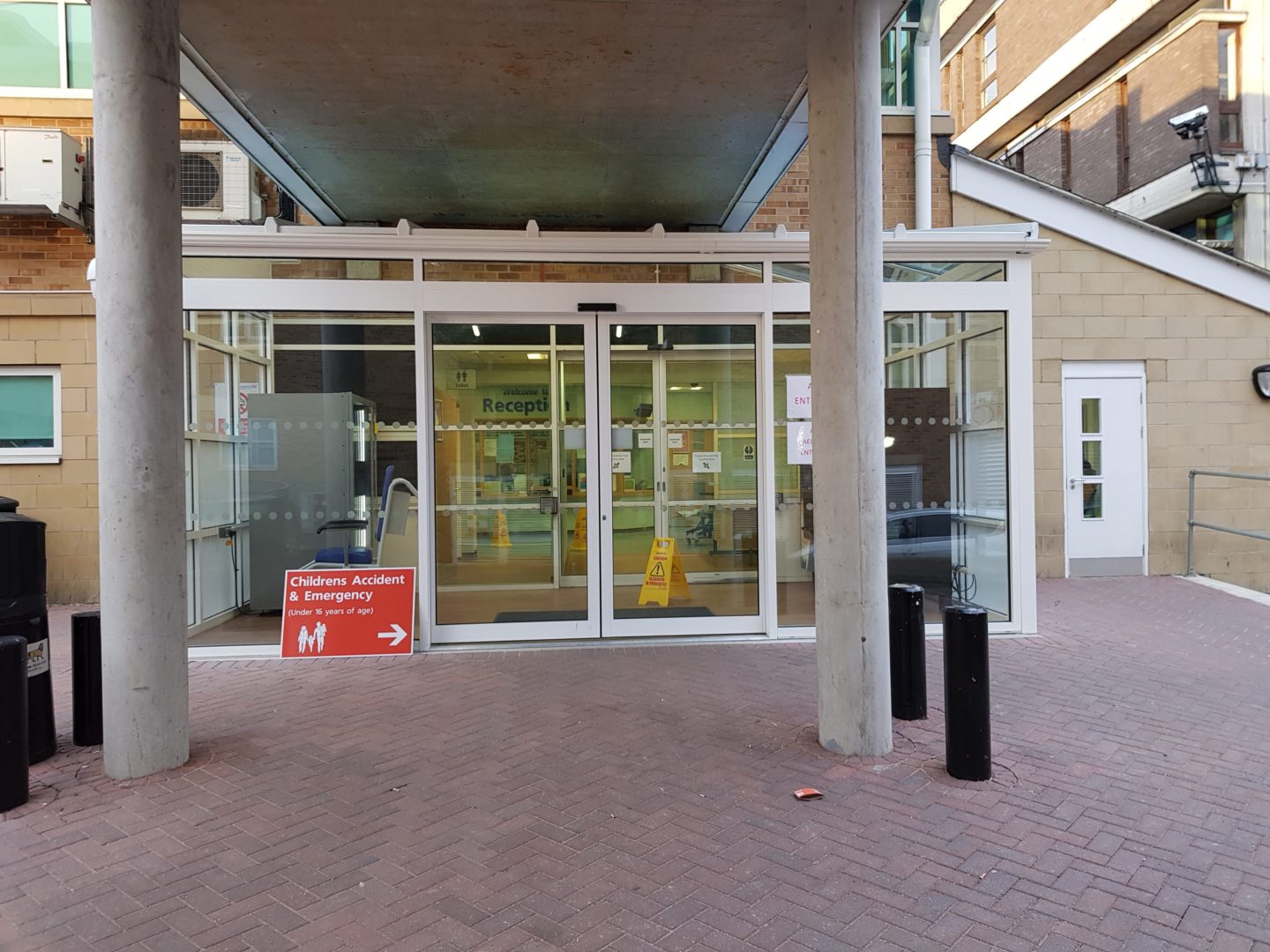 doors and windows installed in a hospital