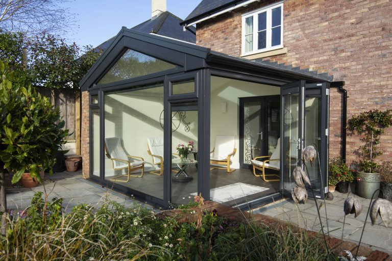 DIY glazed extension